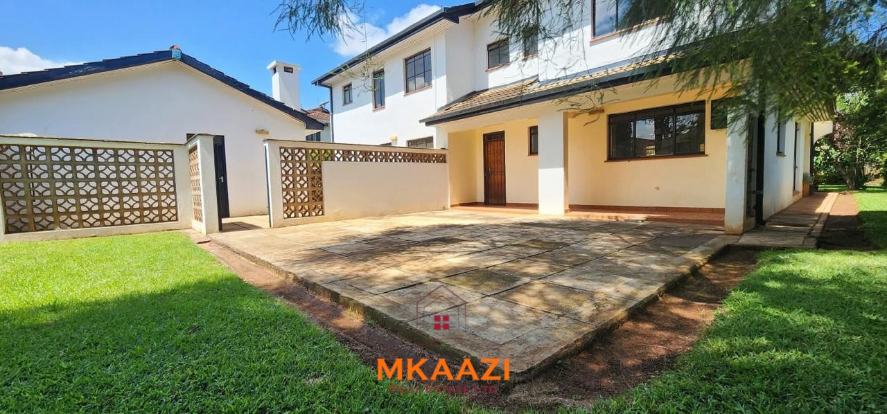 5 Bedroom Home for Sale in Mountain View Nairobi Spacious five-bedroom family home for sale on approximately a quarter acre in Mountain View, Nairobi, featuring a landscaped garden, renovated kitchen, fireplaces, and detached two-bedroom DSQ.