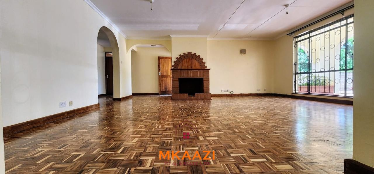5 Bedroom Home for Sale in Mountain View Nairobi Spacious five-bedroom family home for sale on approximately a quarter acre in Mountain View, Nairobi, featuring a landscaped garden, renovated kitchen, fireplaces, and detached two-bedroom DSQ.