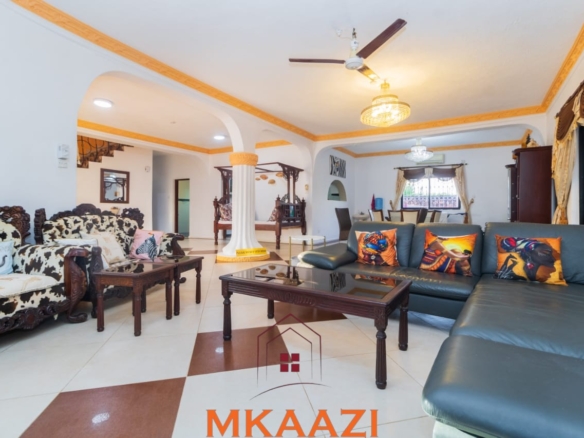 Fully Furnished 5-Bedroom Holiday Home for Sale in Diani