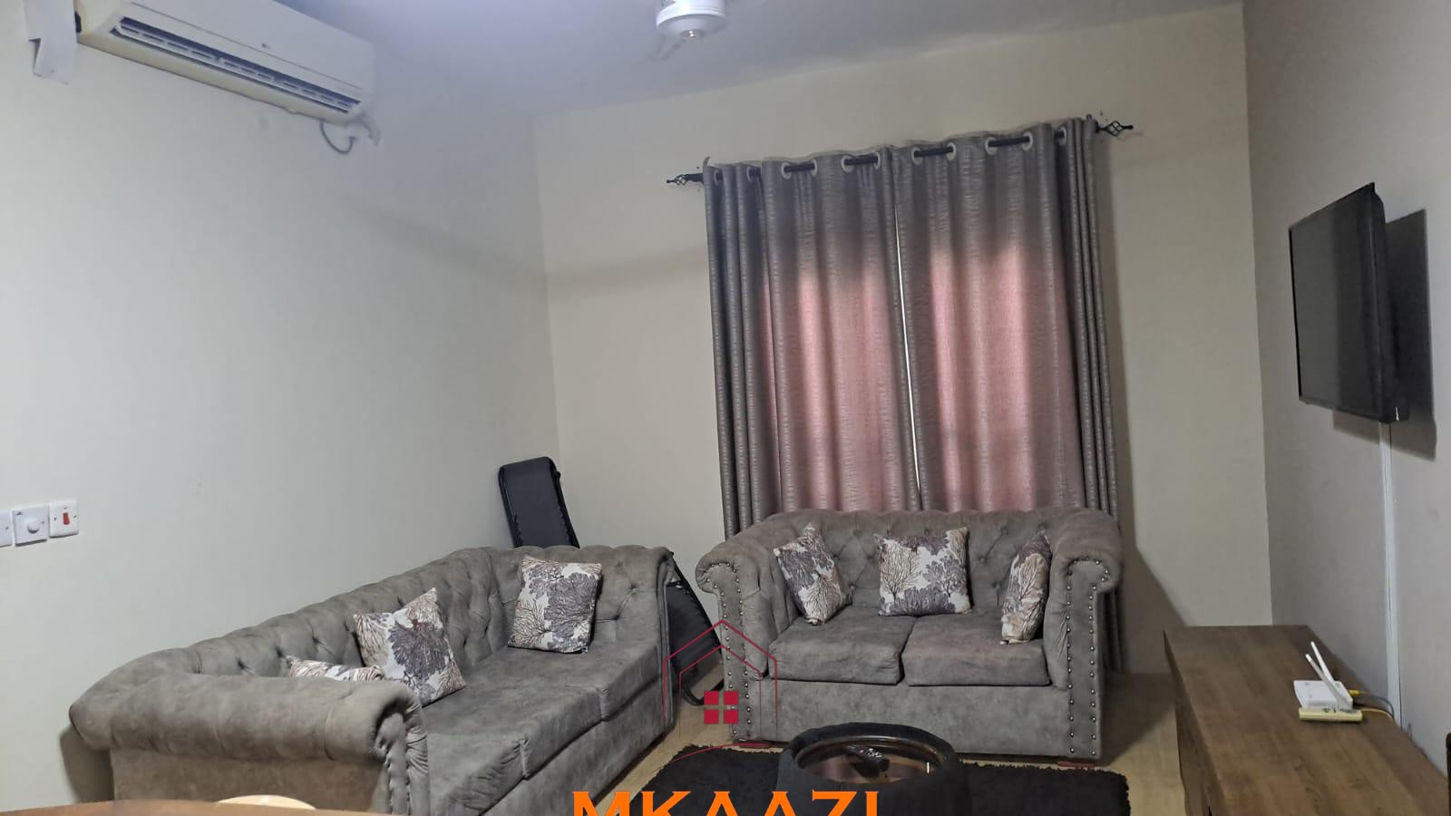 3 Bedroom Furnished Apartment for Sale in Vipingo Fully furnished 3-bedroom ground-floor apartment for sale at Palm Ridge, Vipingo, featuring two bathrooms, swimming pool, green parks, parking, and 24/7 security.