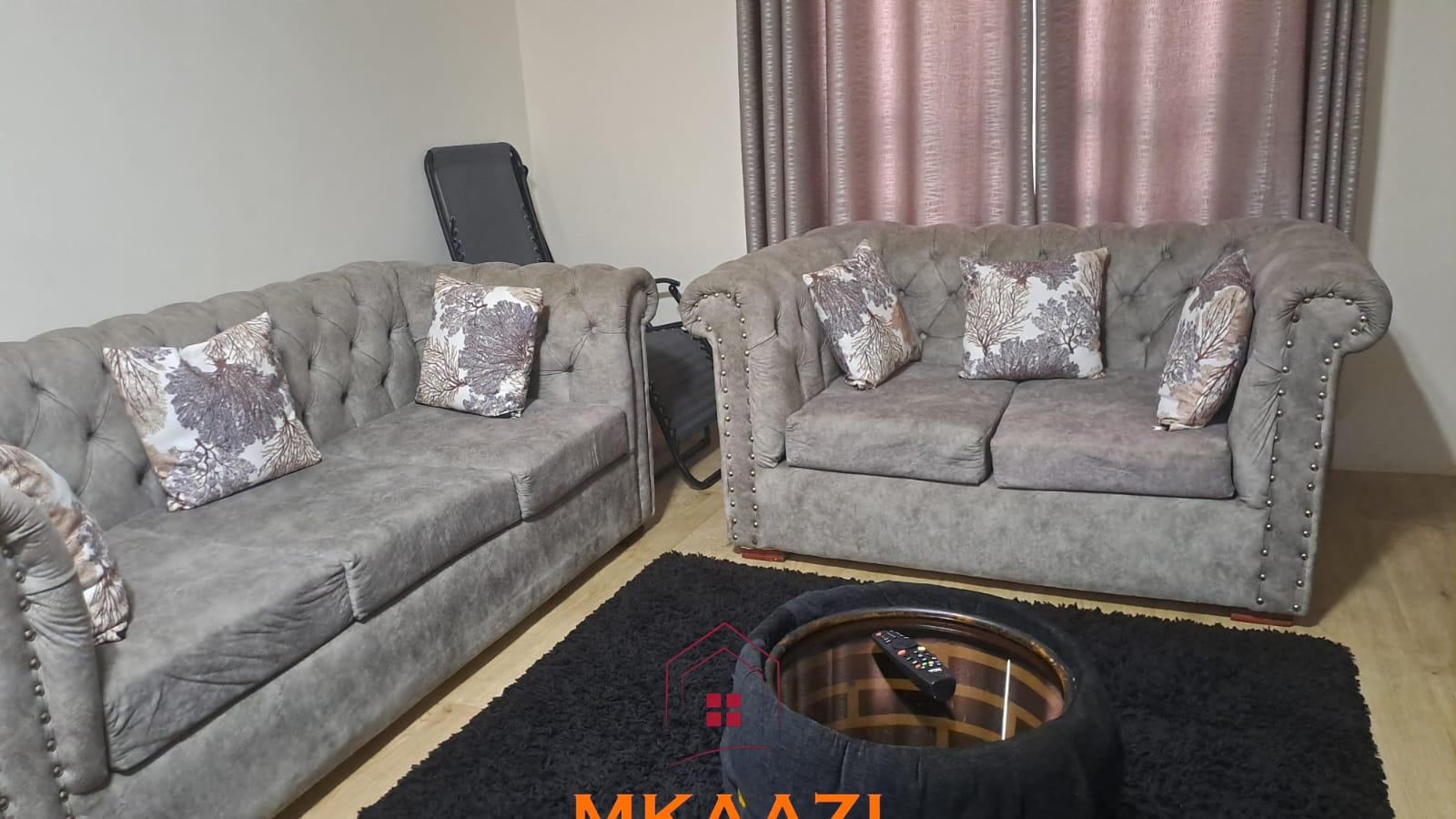 3 Bedroom Furnished Apartment for Sale in Vipingo Fully furnished 3-bedroom ground-floor apartment for sale at Palm Ridge, Vipingo, featuring two bathrooms, swimming pool, green parks, parking, and 24/7 security.
