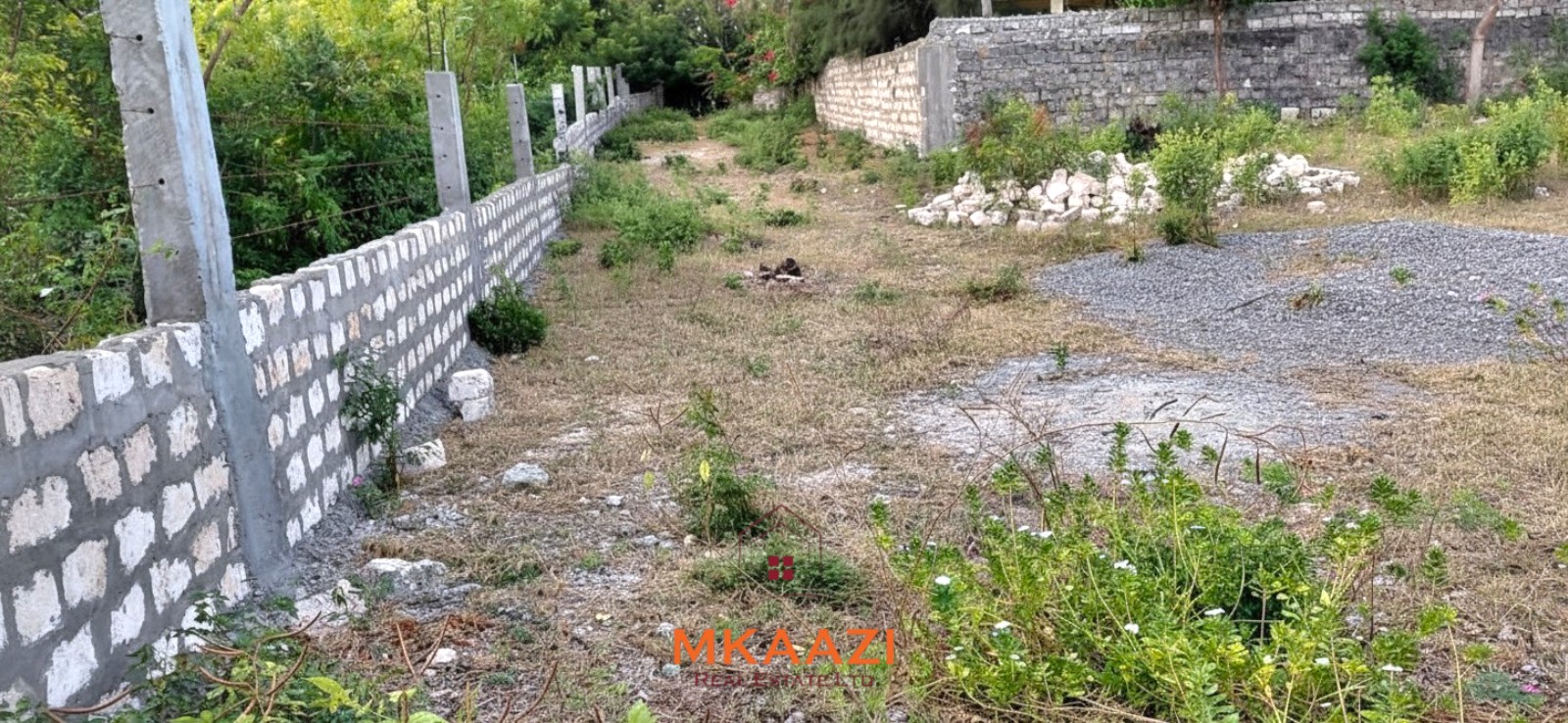 Prime 2.5-acre fully walled development land for sale near Turtle Bay in Watamu along Villa Mapenzi Road.