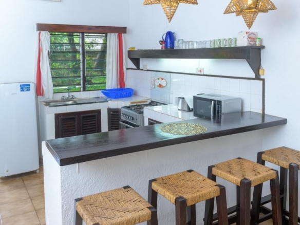 Fully fitted kitchen in a luxury 2-bedroom holiday bungalow in Silversands Malindi