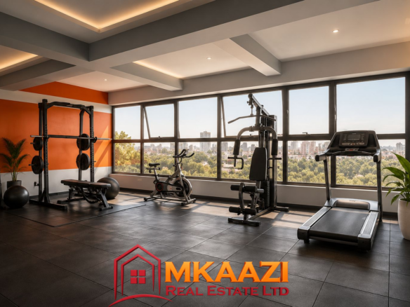 Private residents’ gym and fitness facility at Enclave Apartments Kilimani