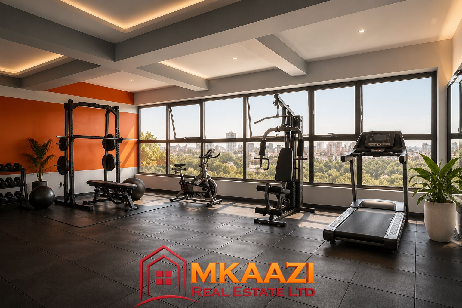 Enclave Apert 10 Private residentsβ gym and fitness facility at Enclave Apartments Kilimani