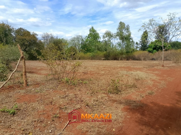Half-acre red-soil residential plot for sale in Gachoka, Embu County.