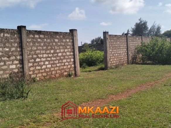 Residential plot for sale near Silversands Beach, Malindi with boundary wall, freehold titles, power and water on site