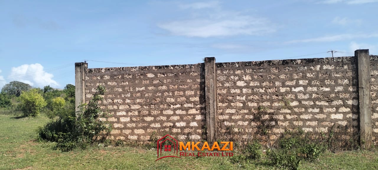 Near SilverSand Plot (6) Residential plot for sale near Silversands Beach, Malindi with boundary wall, freehold titles, power and water on site