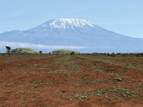 Freehold land for sale in Kimana with scenic Mount Kilimanjaro views